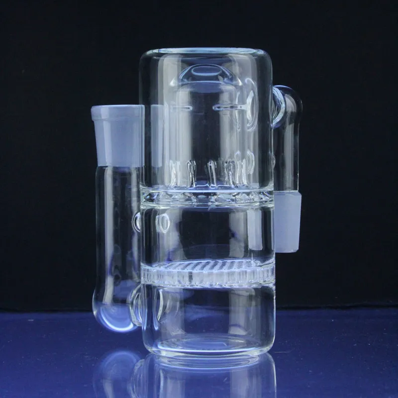 Honeycomb para salpicar guarda de vidro apanhador de cinzas de 18 mm Tamanho da junta para bongos de vidro Tubos de água Bongas de óleo de vidro Bongos de água Percolator