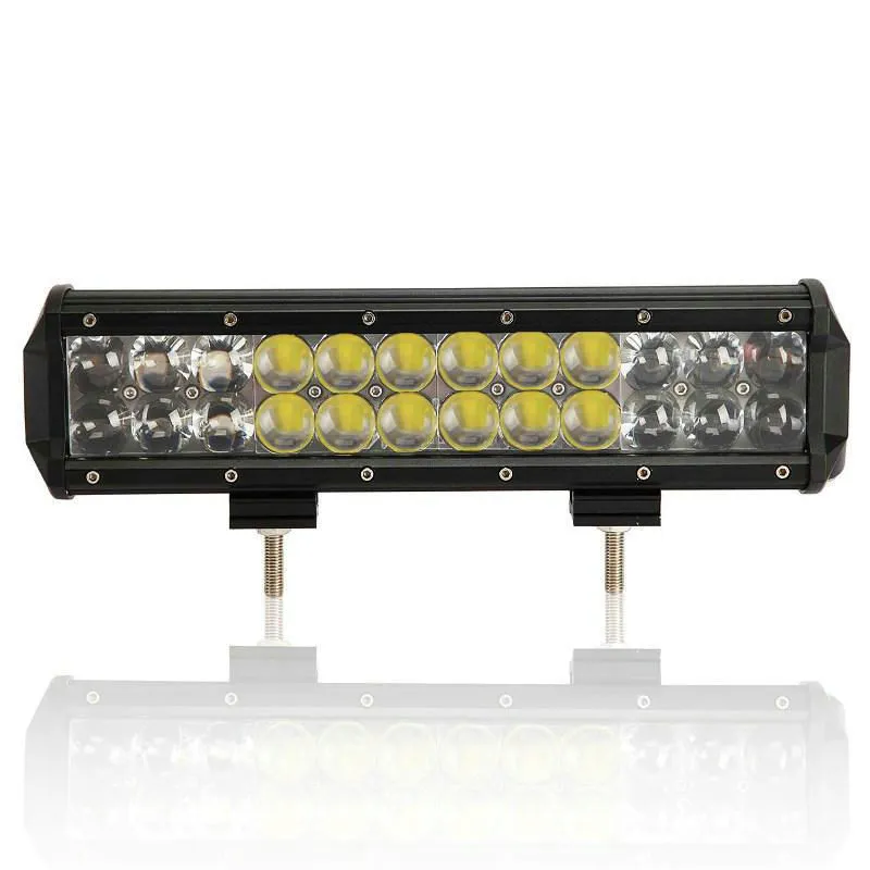 12 pulgadas Osram 120W LED Barra de luces de trabajo Luces fuera de carretera Lámpara de conducción Spot Flood Combo 4D Barre LED 4X4 ATV SUV Camión Lámpara de barco