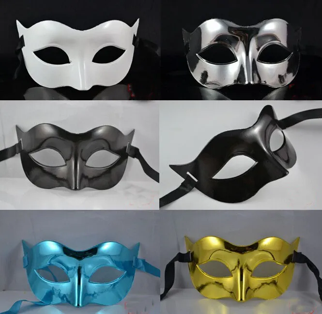 2015 Hot Mens Mask Halloween Masquerade Masks Mardi Gras Venetian Dance Party Ansikte Masken Blandad färg