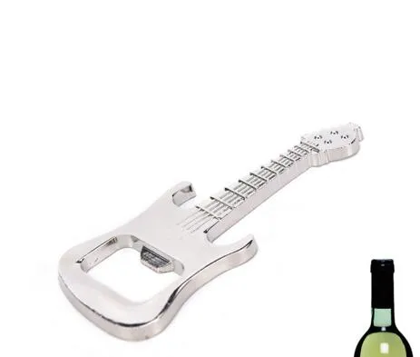 Livraison Gratuite 2018 Nouveau Style Vente Chaude En Métal Guitare Bière Bouteille Cola Cap Opener Porte-clés Bar Pub Outil XMAS Vogue Cadeau