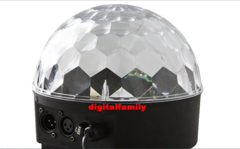 LED-kanal DMX512 Control Digital LED RGB Crystal Magic Ball Effect Light DMX Disco DJ Stage Party Lighting Free Shipping