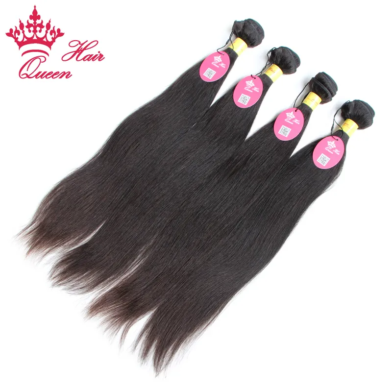 Reine Hair Products Peruvien Vierge Human Hair Extension Naturel Couleur 1B Testes Longueurs mixtes droits 1228 DHL 76224218975452