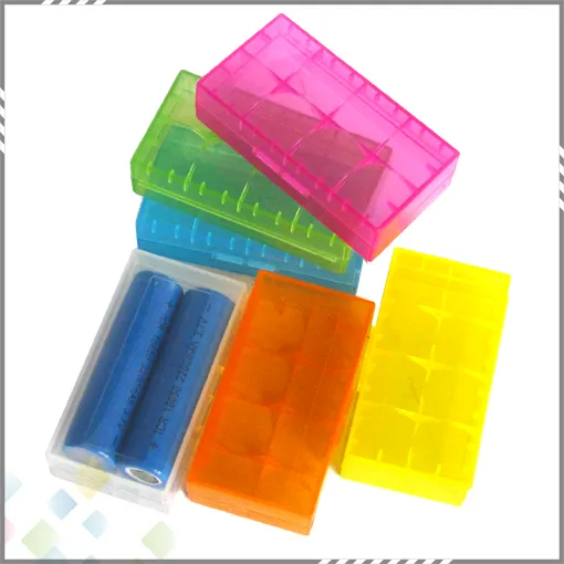 Portable 18650 Battery Storage Box Plastic Battery Case Storage Container Pack 2*18650 or 4*18350 CR123A 16340 Battery DHL Free