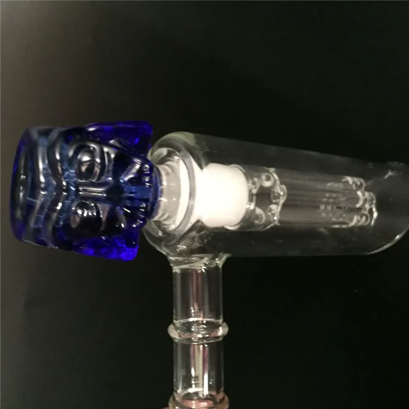 Glashammer, 6-armiger Baum-Perkolator-Bubbler mit Calabash-Design, Tabakkopf, 18,8 mm Verbindungsgröße, Rauchpfeifen