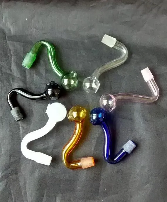 Livraison gratuite en gros nouveau pot en verre teinté S, accessoires en verre pour narguilé / bang en verre, 7 couleurs au choix, couleur aléatoire