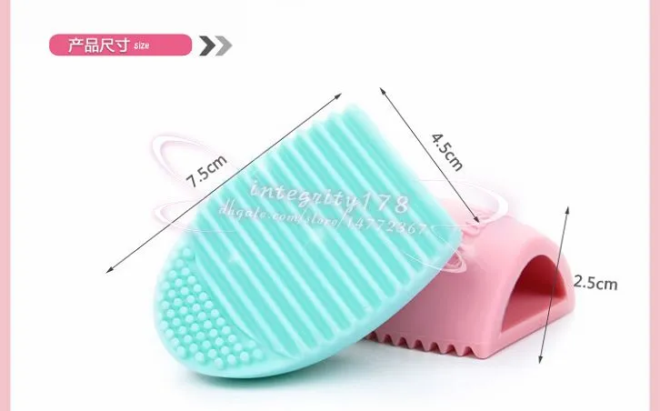 Brushegg Pro Egg Cleaning Glove Cleaning Makeup Washing Brush Silica Glove Scrubber Board Cosmetic Clean Tools Brush Cleaner