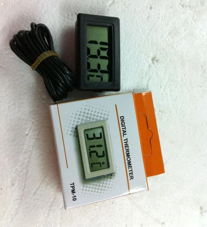 Thermomètre de réfrigérateur LCD de haute qualité, vente en gros, Lots300, affichage numérique pour réfrigérateur et congélateur, livraison gratuite