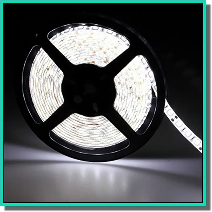 5050 3528 smd led bande lumineuse couleur unique pure cool blanc chaud rouge bleu 300 leds 5m par pièces pour armoire et affichage lumière livraison gratuite