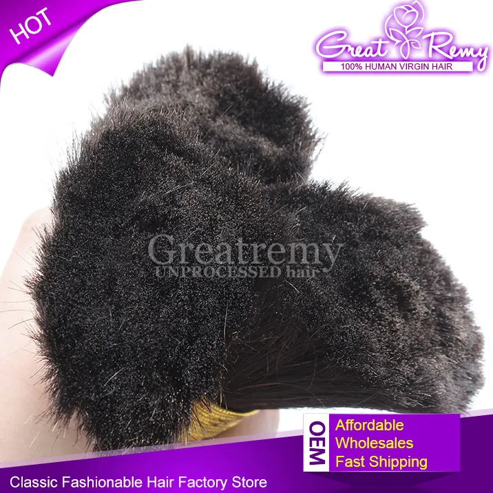 Greatremy Brazilian Human Hair Bulk For Hair Extensions Silky Straight Virign Bundles 1230inch Braiding Hair Weft Drop 1672422