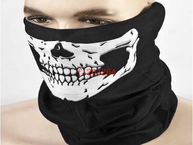 Livraison gratuite mode crâne conception Multi fonction Bandana moto Biker masque visage cou Tube écharpe, 100 pcs/lot