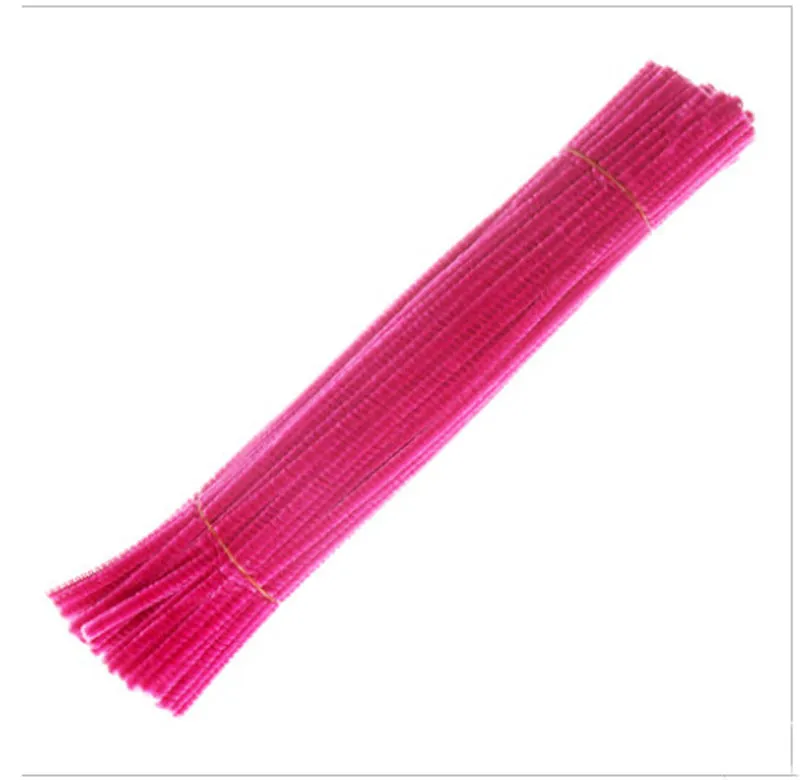 The Crafts Outlet Chenille Stems, Pipe Cleaner, 12-Inch 30-cm, 25-pc, Light Pink
