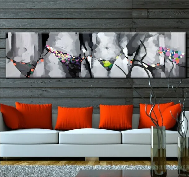 Handgemalte Top-Qualität Sexy Ölgemälde abstrakte Dekor Kunst an der Wand für Home oder Hotel Dekoration 1pc große Größen