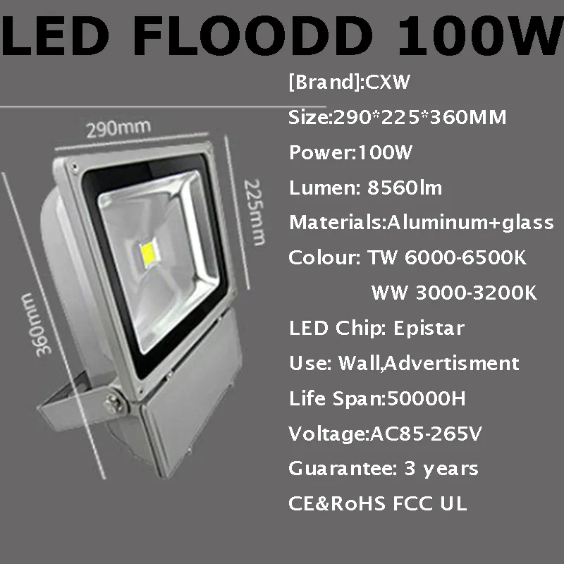 Led Автозаправочная станция Led Навес Light Light 200W Светодиодные прожекторы IP65 водонепроницаемым Гарантия 3 года Высокая мощность Открытый водонепроницаемый Теплый Холодный белый