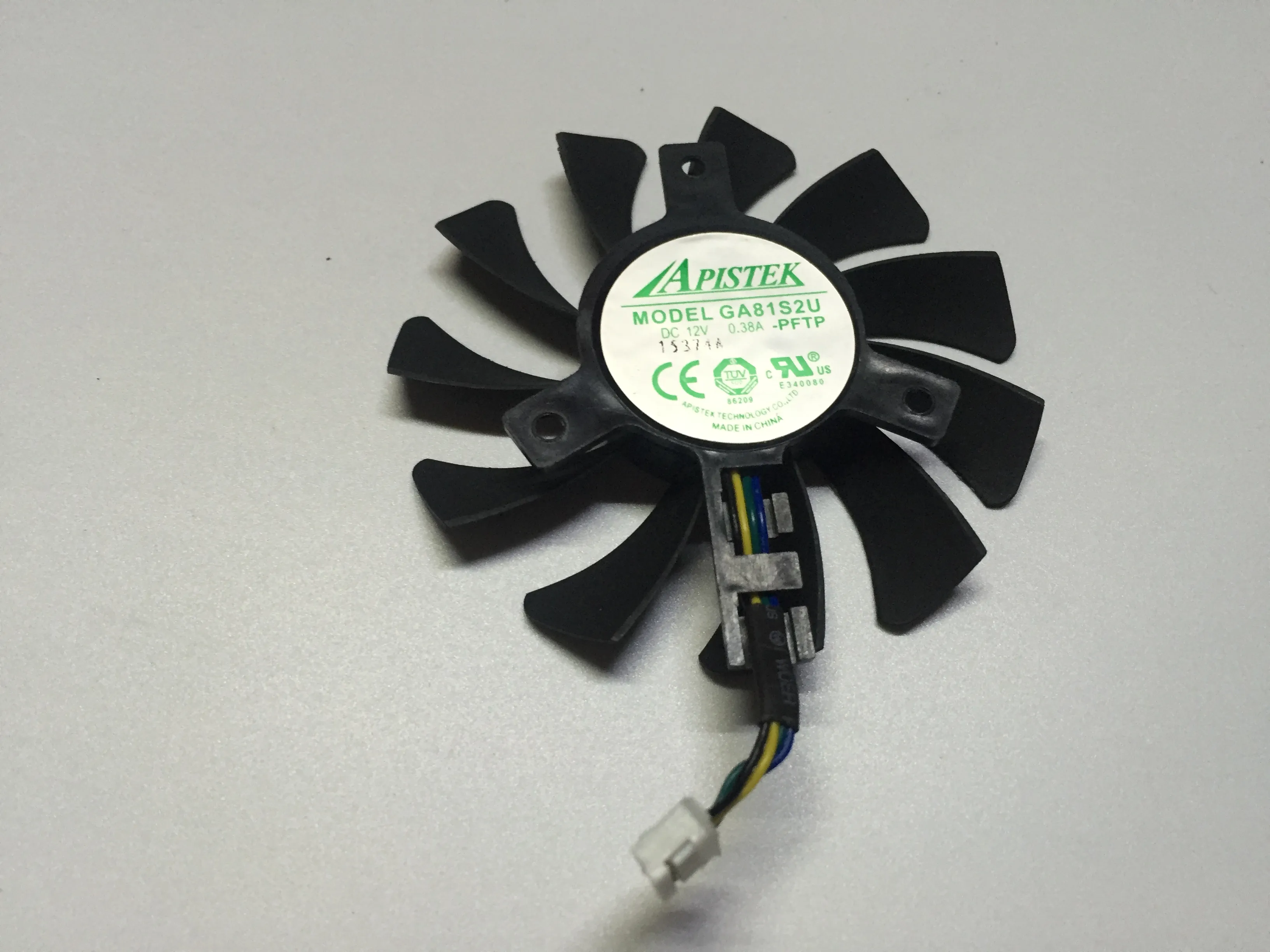 New Original EVEA Onda graphics card cooling fan APISTEK GA81S2U DC12V 0.38A 4wire diameter 75mm Pitch 40MM