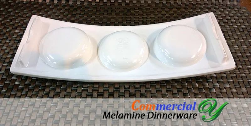 Melamine dinner plates dishes picnic dinnerware wedding buffet serving tray white acr shaped 3compartment sushi salad dessert plastic plates