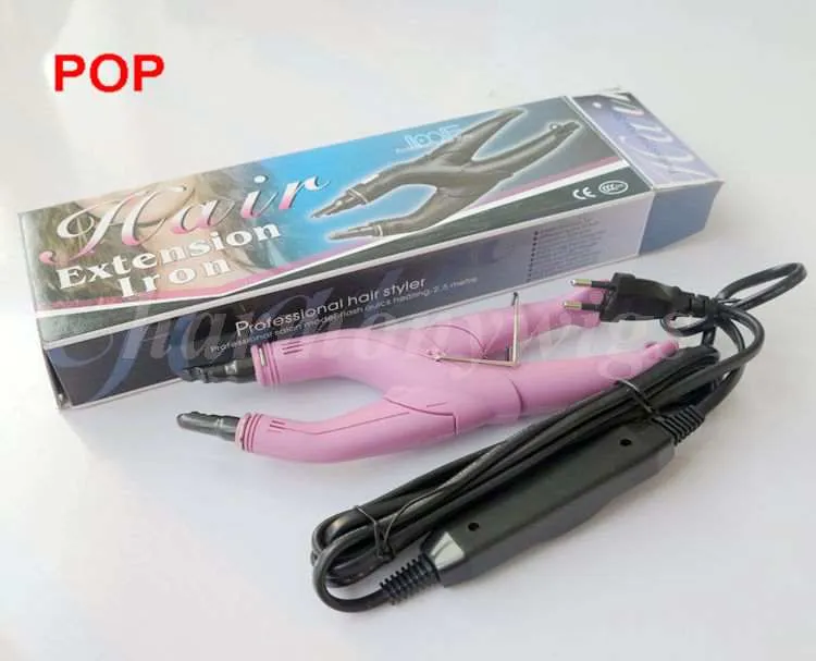 Loof extensão de cabelo ferro extensões de cabelo conector de fusão ajuste de temperatura queratina ligação salão máquina calor ferro quatro type6446596