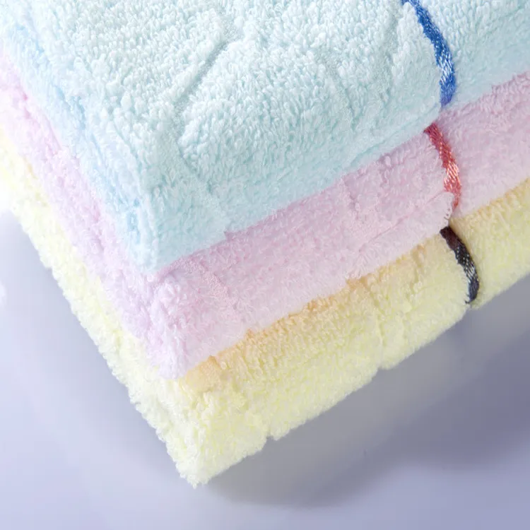 cara toalla agua cubo baño toalla algodón regalo lavar tela azul crema rosa casero textil seco rápidamente