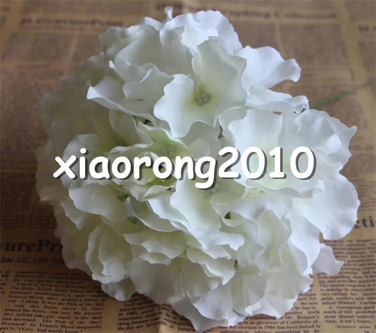 Silk Hydrangea Flower Head Dia. 16cm/6.3" Artificial Flowers European Hydrangeas for DIY Wedding Bridal Bouquet Wrist Corsage