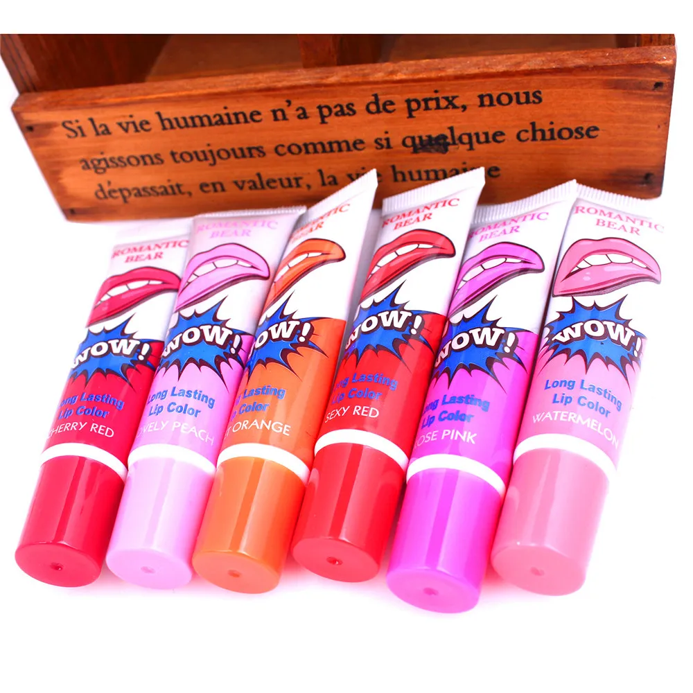 HOT Lip Gloss Peel Off Lasts For 24h No Stain Marine Collagen Lipstick