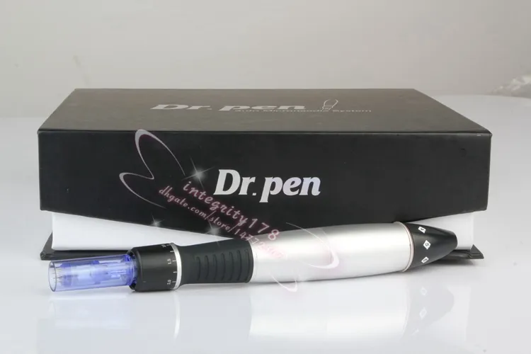 Dr Dr. Pen Derma Pen Auto Micalonedle System Regulowany Igły Długość 0,25mm-3.0mm Elektryczny Derma Dr.Pen Stamp Auto Micro Igły Wałek