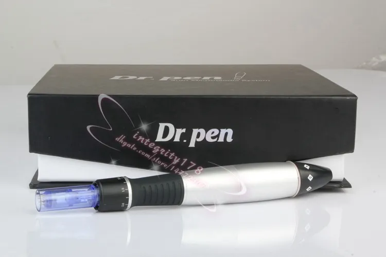 Dr. Pen Derma Pen Auto Microneedle Systeem Verstelbare Naaldlengtes 0.25mm-3.0mm Elektrische Derma Stamp Auto Micro Naald Roller / Party DHL DHL