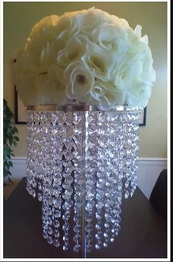 Gratis frakt 3 nivåer bröllopskristallbord mittpunkt 1 = 10 stycken bröllop vägledare metall evenemang använder blomma rack