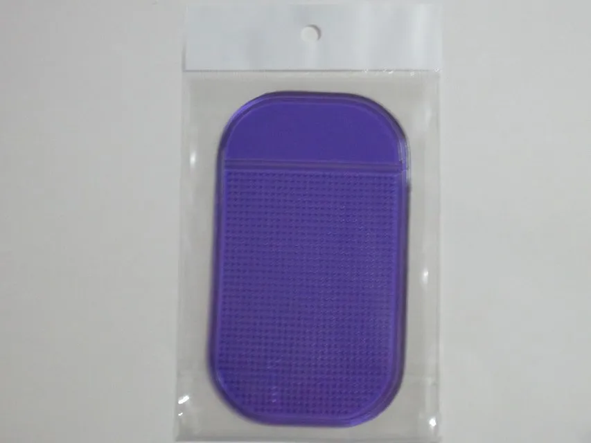 Svart Sticky Anti Slip Mat Non Slip Car Dashboard Magic Sticky Pads Mat för MP3 MP4 Telefon Stick 7 Färger tillgängliga med paketet