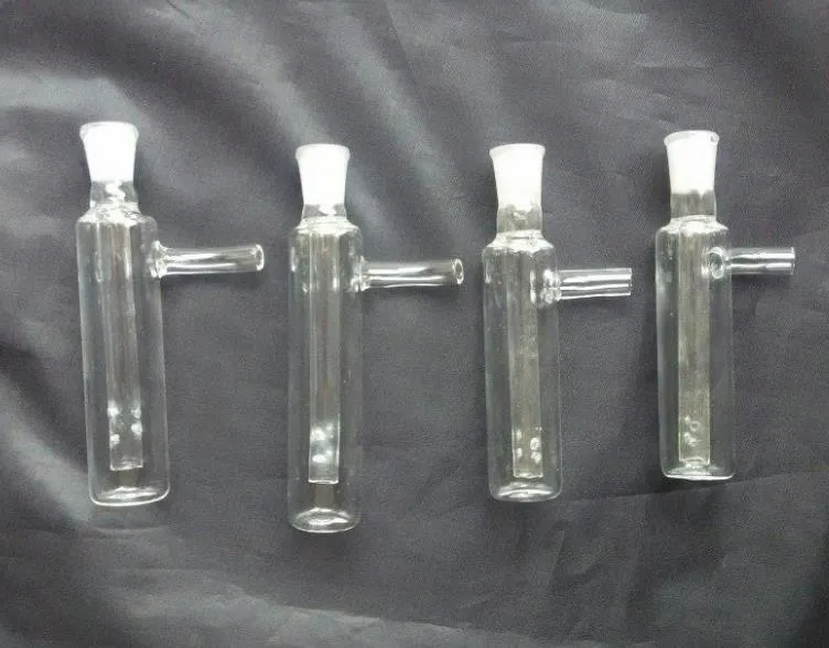 Kostenloser Großhandelsversand ----- 2015 neuer Mini-Außenfilter Shisha aus transparentem Glas / Glasbong, Größe 10 * 2 cm, einfach zu tragen und zu verwenden