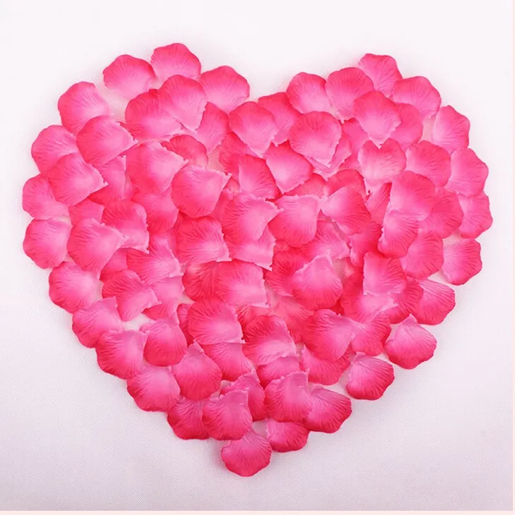 Konstgjorda Silk Rose Petals Bröllop Petal Blommor Party Dekorationer Evenemang Tillbehör 52 Färger 5cm Mic 