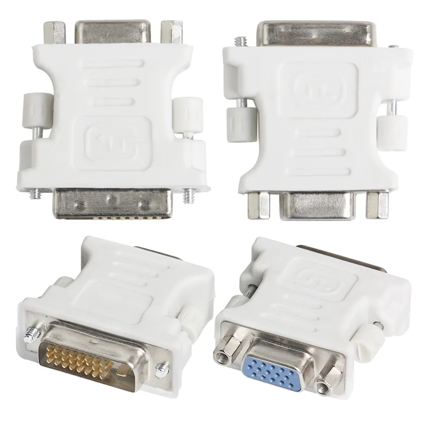 En gros DVI 24 + 1/DVI 24 + 5 Mâle vers VGA Femelle Adaptateur Adaptateur DVI-D DVI-I DVI-A Livraison Gratuite