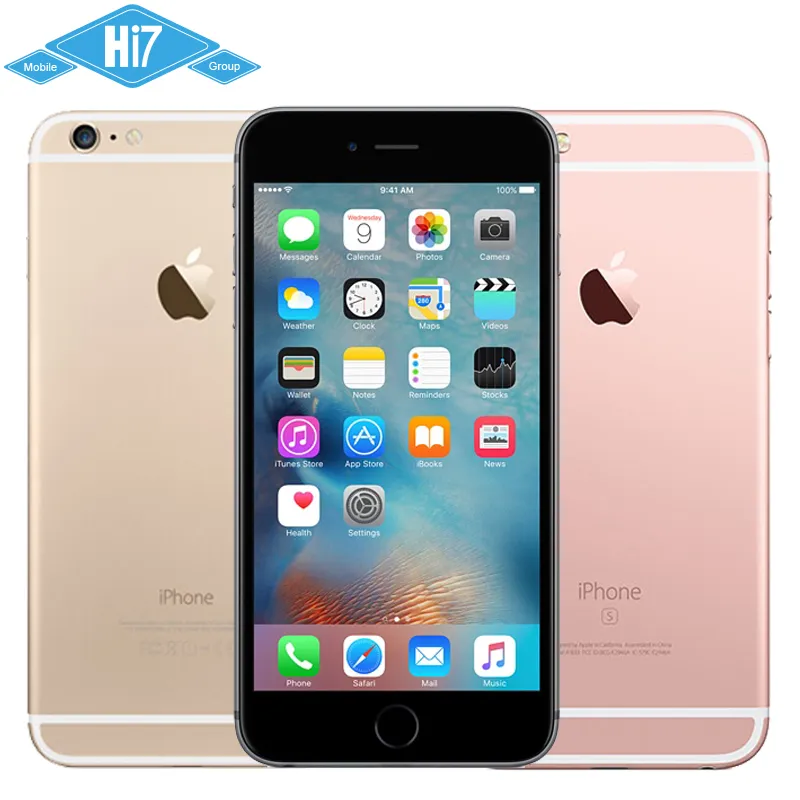 Garanterad 100% Original Apple iPhone 6s MobilePhone IOS 9 Dual Core 2GB RAM 16GB 64GB 128GB ROM 4.7''12mp Camera Renoverad Mobiltelefon