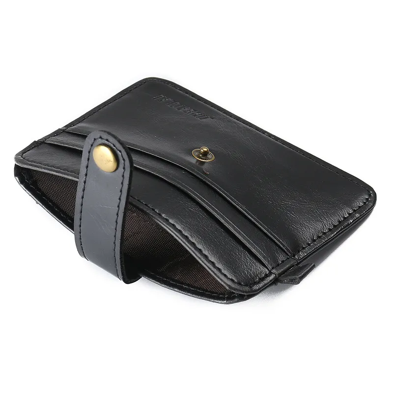 Coin Purse Magnet Short Bifold Men Wallet Super Slim Simple Vintage Pu  Leather Card Holder287P From Udfyfnf200, $3.56