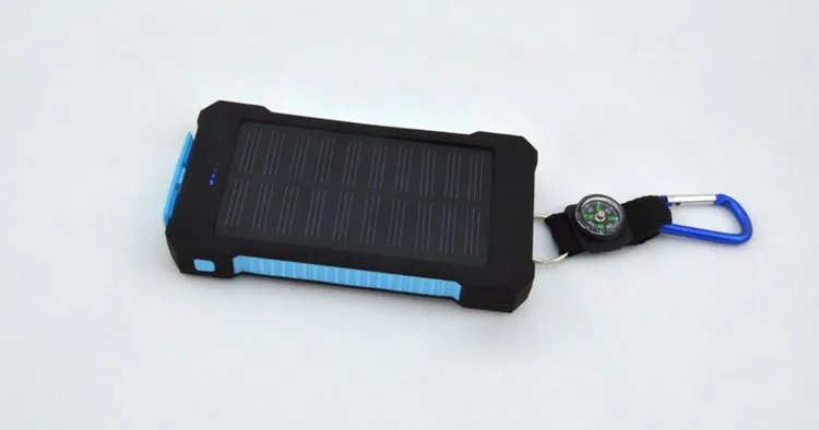 20000mAh Solar Power Bank 2 USB Port Charger External Backup Battery With Retail Box For Xiaomi Samsung cellpPhone