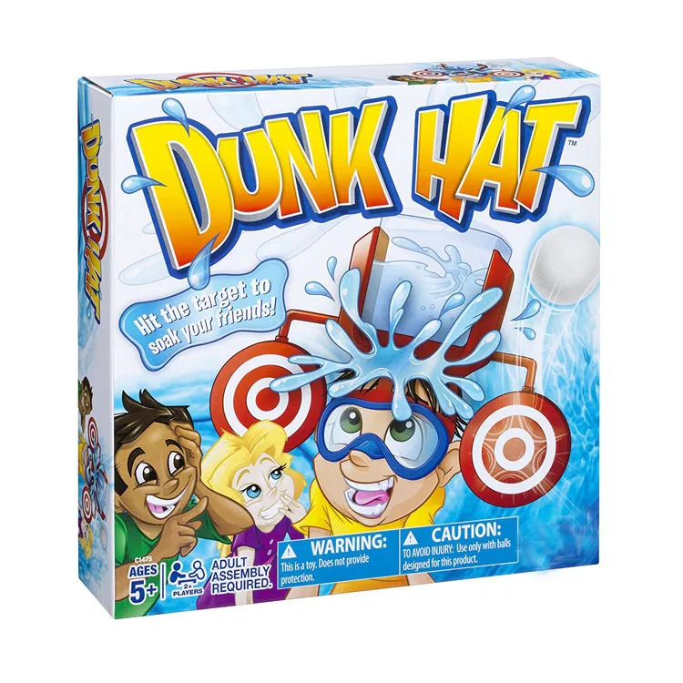 Wet Head Water Hat Target Game Kids Family Friends Party Funny Prank Challenge Hat Toy Glasses