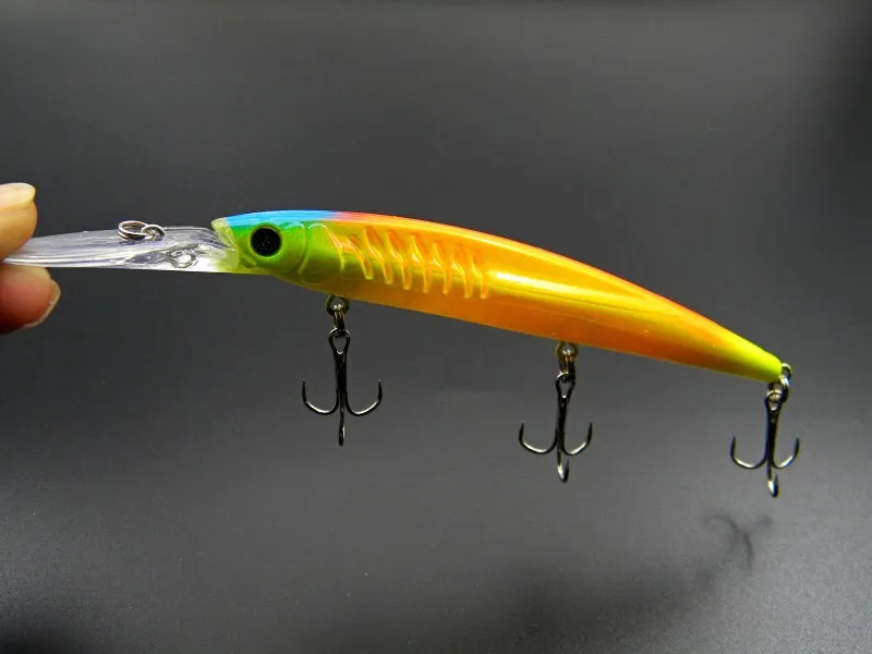 Señuelos de pesca crankbait de agua salada, lápiz de plástico ABS, bamboleo, 145cm, 13g, pececillo, lubina láser, baitfsh Artificial japonés, cebo duro 5666751