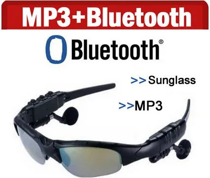 Lunettes intelligentes Bluetooth V4.1 Lunettes de soleil 4 couleurs Lunettes de soleil Casque de sport Lecteur MP3 Téléphone Bluetooth Écouteurs sans fil Lunettes Bluetooth