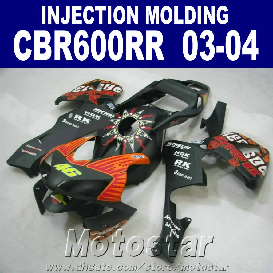 LOW!Injection Molding set for HONDA CBR 600RR fairing 2003 2004 cbr600rr 03 04 body repair parts QIXS