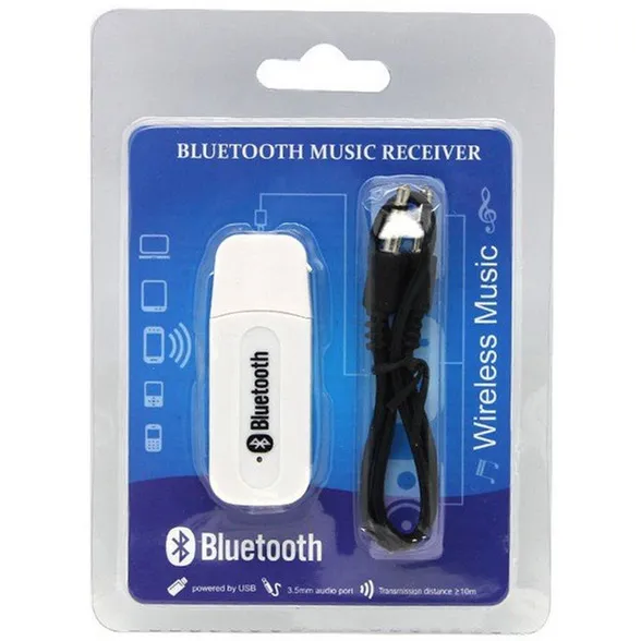 Universal 3.5mm 스테레오 오디오 USB 무선 Bluetooth 5.0 iPhone 용 음악 수신기 어댑터 Samsung Android 전화 스피커 카