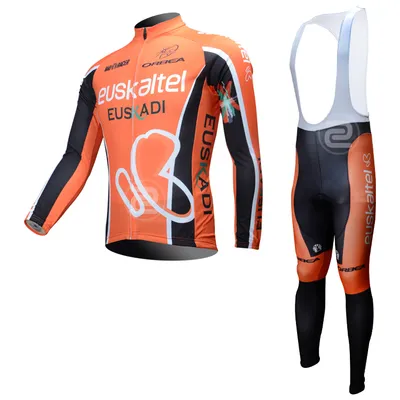 Whole- 2016 Euskaltel Euskaditeam long sleeve cycling jersey233M