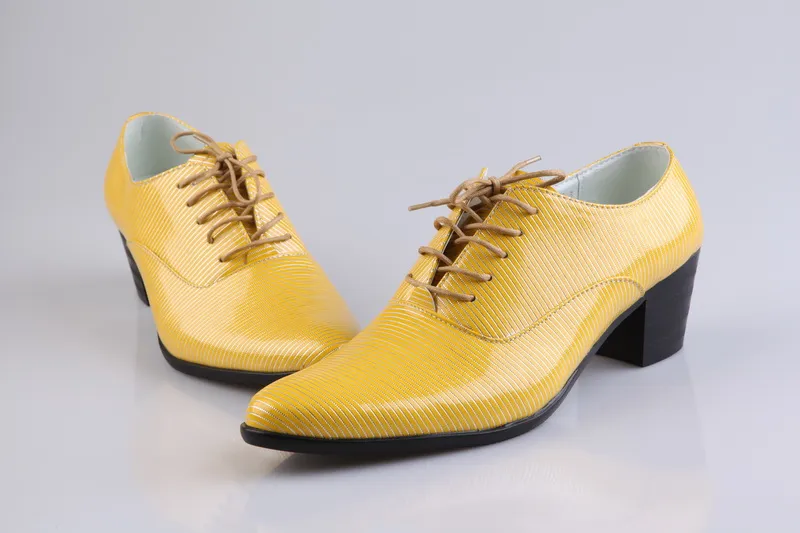 Yellow prom cheap shoes for men