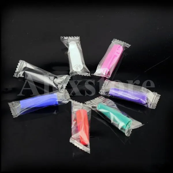 Siliconen mondstukafdekking Druppeltip Wegwerp Kleurrijke testtipsdop Individueel verpakt voor CE Clearomizer MT3 Verstuiver Protank DHL