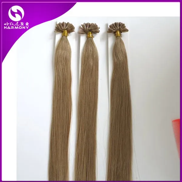 Pre-Bonded 사람의 모발 연장 1g / 가닥 16inch--26inch 못 U 끝 각질 융해 머리 연장 50g, 100g