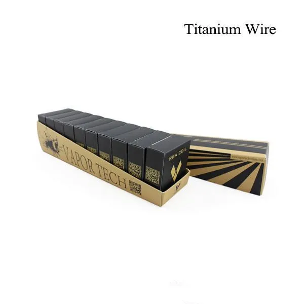 VaporTech Titanium Heating Wire Resistance 30 Feet AWG 24 26 28 30 Gauge Coil For Temp Control TC Mod RDA RBA Atomizer DHL