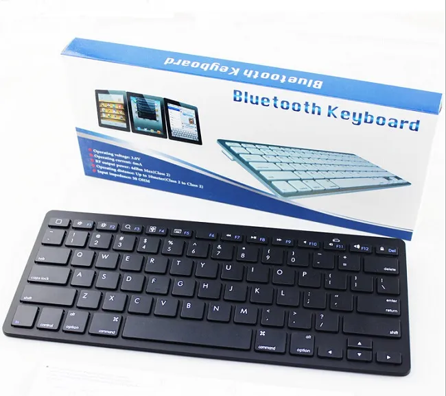 iPad Galaxy Tab WindowsのユニバーサルワイヤレスBluetoothキーボードアンドロイドタブレットPCラップトップコンピューターIMAC QWERTY KEYBOARD6810464