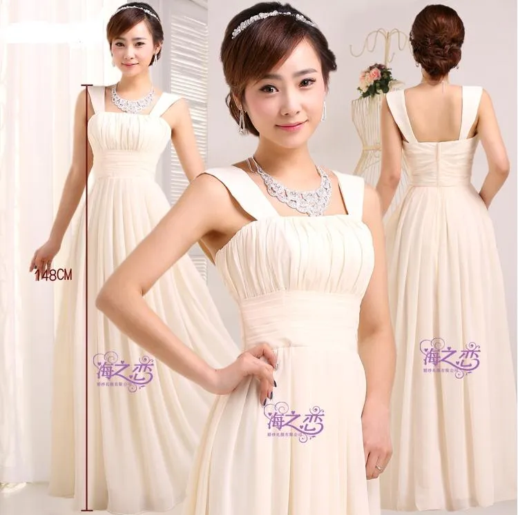 Cheap Bridesmaid Dresses Long Chiffon Bridesmaids Dresses For Wedding Party Plus Size Prom