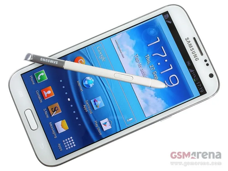 Samsung Galaxy Not II N7100 5.5Inch Quad Core 2G 16GB Renoverade mobiltelefoner 8.0mp kamera GPS WiFi Android 4.1 OS Mobiltelefon DHL gratis