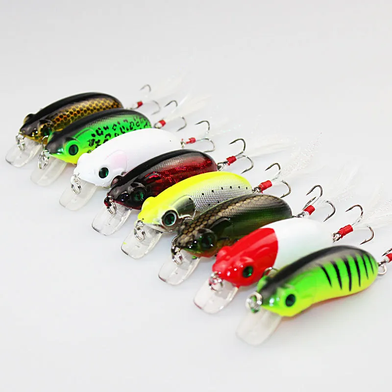 Parti 10 st Vibration Lure Bait Minnow Fiskeutrustning Bionic Bait Lures 6cm / 10g