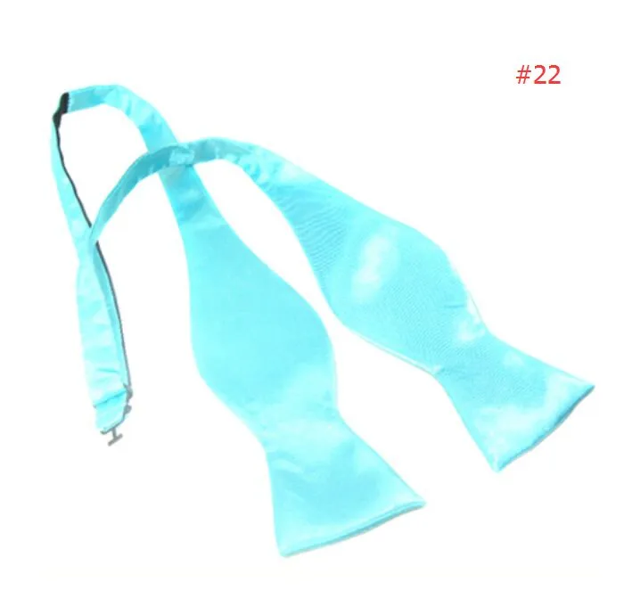 bowknot Hommes à la main librement noeud papillon 23 couleurs unies auto noeuds papillon calebasse noeud papillon pour cravate d'affaires cadeau de Noël gratuit FedEx TNT