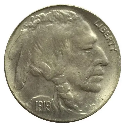 1919-D BUFFALO NICKEL 코인 복사본 무료 배송