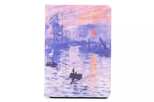 Nova impressão mundialmente famoso pintura pu leather case capa para ipad mini123 mini4 ipad 234 ar 5 air2 6 oem odm